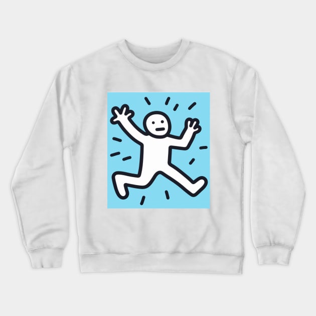 Funny Keith Haring, Human surprise Crewneck Sweatshirt by Art ucef